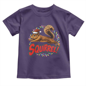 Funny Christmas Squirrel Toddler T Shirt Xmas Vacation Holiday Movie TS11 Purple Print Your Wear