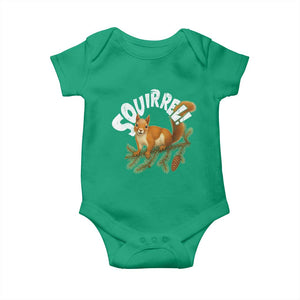 Funny Christmas Squirrel Baby Onesie Xmas Vacation Holiday Movie Pine Tree TS11 Irish Green Print Your Wear
