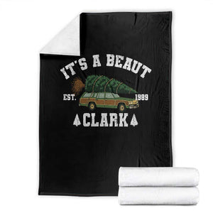 Its A Beaut Clark Throw Blanket Funny Christmas Vacation Holiday Movie TS11 Black Print Your Wear