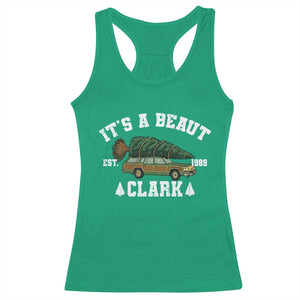 Its A Beaut Clark Racerback Tank Top Funny Christmas Vacation Holiday Movie TS11 Irish Green Print Your Wear