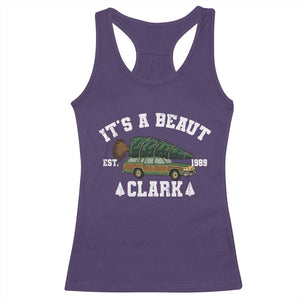 Its A Beaut Clark Racerback Tank Top Funny Christmas Vacation Holiday Movie TS11 Purple Print Your Wear