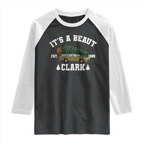 Its A Beaut Clark Raglan Shirt Funny Christmas Vacation Holiday Movie TS11 Black White Print Your Wear