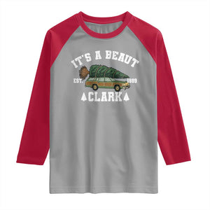 Its A Beaut Clark Raglan Shirt Funny Christmas Vacation Holiday Movie TS11 Sport Gray Red Print Your Wear