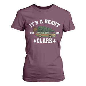 Its A Beaut Clark T Shirt For Women Funny Christmas Vacation Holiday Movie TS11 Maroon Print Your Wear