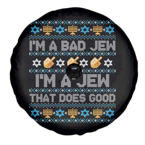 Funny Jewish Hanukkah Spare Tire Cover I Am A Bad Jew I Am A Jew That Does Good TS11 Print Your Wear