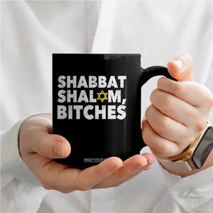 Funny Hanukkah Shabbat Shalom Bitches Coffee Mug Star Of David TS11 Print Your Wear