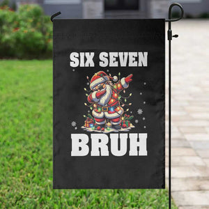 Funny Christmas 67 Six Seven Bruh Garden Flag Dabbing Santa TS11 Print Your Wear