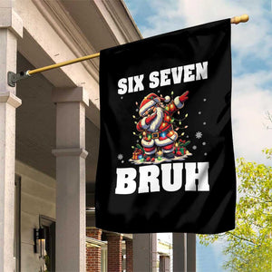 Funny Christmas 67 Six Seven Bruh Garden Flag Dabbing Santa TS11 Print Your Wear
