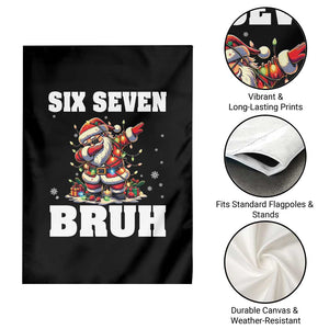 Funny Christmas 67 Six Seven Bruh Garden Flag Dabbing Santa TS11 Print Your Wear