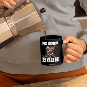 Funny Christmas 67 Six Seven Bruh Coffee Mug Dabbing Santa TS11 Print Your Wear