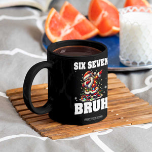 Funny Christmas 67 Six Seven Bruh Coffee Mug Dabbing Santa TS11 Print Your Wear