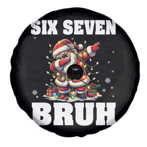 Funny Christmas 67 Six Seven Bruh Spare Tire Cover Dabbing Santa TS11 Print Your Wear