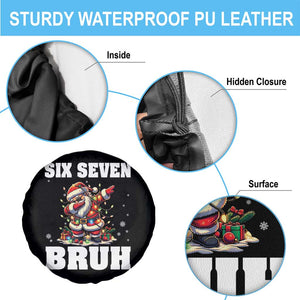Funny Christmas 67 Six Seven Bruh Spare Tire Cover Dabbing Santa TS11 Print Your Wear