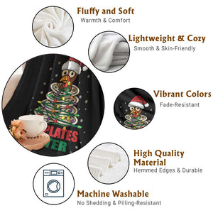 Funny 67 Christmas Throw Blanket 6 7 Plates Later Xmas Dinner Turkey TS11 Print Your Wear