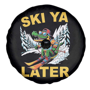 Funny Skiing Alligator Spare Tire Cover Ski Ya Later Skier Snow Mountain Winter Sport TS11 Print Your Wear