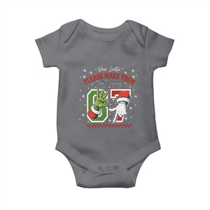 Funny Dear Santa Please Make Them Stop Saying 67 Christmas Baby Onesie Six Seven Meme Xmas TS11 Charcoal Print Your Wear