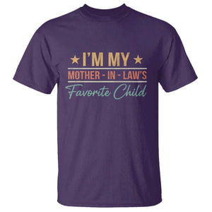 I Am My Mother In Laws Favorite Child T Shirt Funny Parent TS11 Purple Print Your Wear