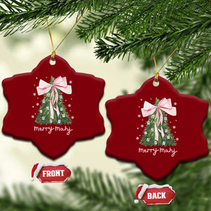 Funny Christmas Mahjong Ceramic Ornament Merry Mahj Xmas Tree Gambling Chinese Game TS11 Print Your Wear