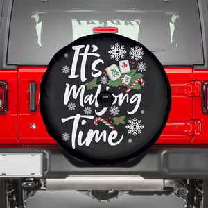 Funny Christmas Mahjong Spare Tire Cover It Is Mahjong Time Gambling Xmas Chinese Game TS11 Black Print Your Wear