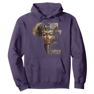 Our History Didn't Start At Slavery Hoodie Black History Month Ancient Egyptian TS11 Purple Print Your Wear