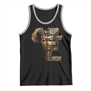 Our History Didn't Start At Slavery Tank Top Black History Month Ancient Egyptian TS11 Black Athletic Heather Print Your Wear