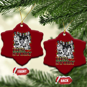 Black Women History Ceramic Ornament Her Story Black History Month TS11 Print Your Wear