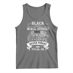 Never Forget Black Wall Street 1921 Tank Top Tulsa Oklahoma Black History Month TS11 Black Heather Print Your Wear