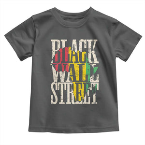 Black Wall Street Toddler T Shirt Tulsa Oklahoma Black History Month Africa Map TS11 Dark Heather Print Your Wear