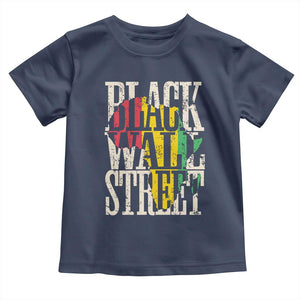 Black Wall Street Toddler T Shirt Tulsa Oklahoma Black History Month Africa Map TS11 Navy Print Your Wear