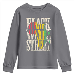 Black Wall Street Youth Sweatshirt Tulsa Oklahoma Black History Month Africa Map TS11 Charcoal Print Your Wear