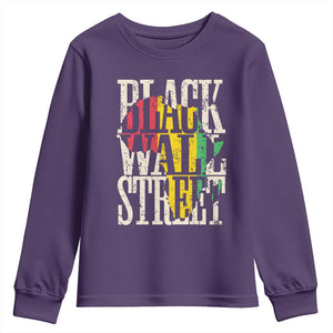 Black Wall Street Youth Sweatshirt Tulsa Oklahoma Black History Month Africa Map TS11 Purple Print Your Wear