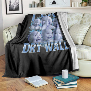 Funny AI Baby Meme Laughing Throw Blanket I Eat Dry Wall Baby Brainrot TS11 Print Your Wear