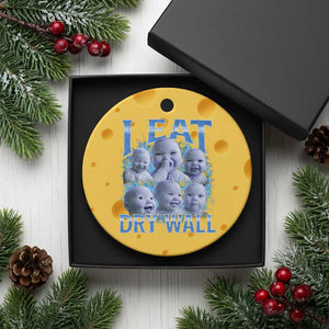 Funny AI Baby Meme Laughing Ceramic Ornament I Eat Dry Wall Baby Brainrot TS11 1pc Yellow Cheese Print Your Wear