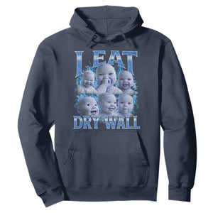 Funny AI Baby Meme Laughing Hoodie I Eat Dry Wall Baby Brainrot TS11 Navy Print Your Wear