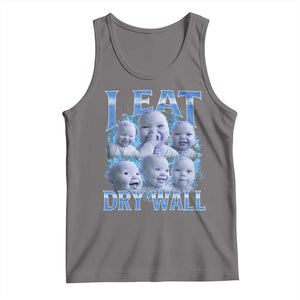 Funny AI Baby Meme Laughing Tank Top I Eat Dry Wall Baby Brainrot TS11 Deep Heather Print Your Wear