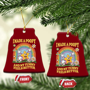I Made A Poopy And My Tummy Feels Better Ceramic Ornament Funny Inappropriate Vacation Swap Adult TS11 Print Your Wear