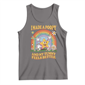 I Made A Poopy And My Tummy Feels Better Tank Top Funny Inappropriate Vacation Swap Adult TS11 Deep Heather Print Your Wear