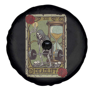 Funny Tarot Card Deadlifts Gym Workout Skeleton Spare Tire Cover TS11 Print Your Wear