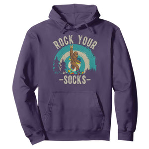 Funny Down Syndrome Awareness Bigfoot Hoodie Rock Your Socks TS11 Purple Print Your Wear