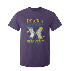 Down Right Amazing T Shirt For Kid Down Syndrome Awareness Socks Ribbon TS11 Purple Print Your Wear