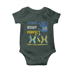 Down Right Perfect Baby Onesie March 21 World Down Syndrome Day Socks TS11 Print Your Wear