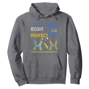 Down Right Perfect Hoodie March 21 World Down Syndrome Day Socks TS11 Charcoal Print Your Wear