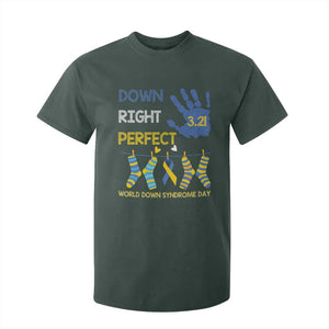 Down Right Perfect T Shirt For Kid March 21 World Down Syndrome Day Socks TS11 Dark Forest Green Print Your Wear