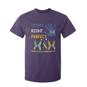 Down Right Perfect T Shirt For Kid March 21 World Down Syndrome Day Socks TS11 Purple Print Your Wear