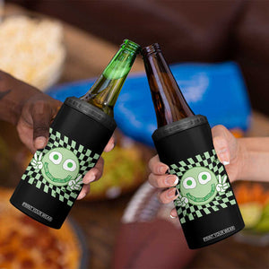 Funny Green Smile Face Eggs Bacon Breakfast St Patrick's Day 4 in 1 Can Cooler Tumbler TS11 Print Your Wear