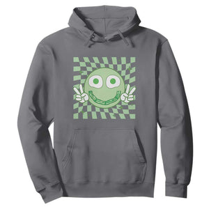 Funny Green Smile Face Eggs Bacon Breakfast St Patrick's Day Hoodie TS11 Charcoal Print Your Wear