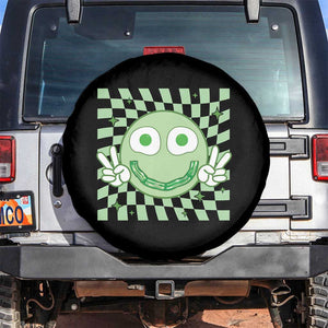 Funny Green Smile Face Eggs Bacon Breakfast St Patrick's Day Spare Tire Cover TS11 No hole Black Print Your Wear