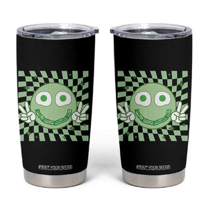 Funny Green Smile Face Eggs Bacon Breakfast St Patrick's Day Tumbler Cup TS11 Black Print Your Wear