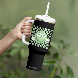 Funny Green Smile Face Eggs Bacon Breakfast St Patrick's Day Tumbler With Handle TS11 Print Your Wear