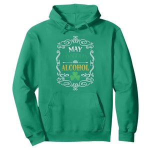 Funny May Contain Alcohol Hoodie Irish Beer Drinking St Patrick's Day TS11 Irish Green Print Your Wear